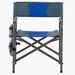 Arlmont & Co. Bicente Folding Camping Chair Metal in Blue/Gray | 29.5 H x 23.6 W x 17 D in | Wayfair 10B05B30742B4A2C91C7E71B6E54D958