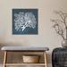 Rosecliff Heights Inverse Sea Fan Coral III by Grace Popp - Floater Frame Print on Canvas in Blue/Gray | 22 H x 22 W x 2 D in | Wayfair