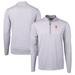 Men's Cutter & Buck Gray/White San Francisco Giants Virtue Eco Pique Micro Stripe Recycled Quarter-Zip Pullover Top