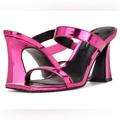 Nine West Shoes | Nine West Darlb 3 Pink Metallic Heels | Color: Black/Pink | Size: 6.5