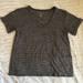 American Eagle Outfitters Tops | American Eagle Soft & Sexy Plush V-Neck T-Shirt- Medium | Color: Gray | Size: M