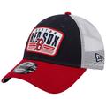 Men's New Era Navy Boston Red Sox Two-Tone Patch 9FORTY Snapback Hat