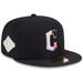 Men's New Era Black Cleveland Guardians Multi-Color Pack 59FIFTY Fitted Hat