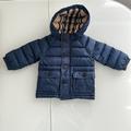 Burberry Jackets & Coats | Burberry Baby Boy Hooded Down Puffer Jacket/Coat. Size 6 Months. | Color: Blue | Size: 6mb