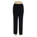 Halogen Dress Pants - High Rise Straight Leg Boyfriend: Black Bottoms - Women's Size 6 Petite