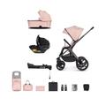 Venicci Upline 12 Piece 3in1 Plus Isofix Base Deluxe Travel System Bundle (Misty Rose)