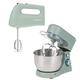 Progress COMBO-8637 Go Bake! Hand Mixer and Stand Mixer - 250 W Hand Mixer with 5 Speed Settings and 5 Attachments, 1300 W Stand Mixer with 4 Litre Stainless Steel Bowl and Splash Guard, Teal