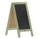 Flash Furniture Millworks Indoor/Outdoor Freestanding Wood A-Frame Magnetic Chalkboard Porcelain/Wood in Green/Black | 40 H x 20 W in | Wayfair