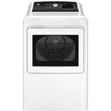 GE Appliances 7.4 Cu. Ft. Electric Dryer Sensor Dry Reversible Door in White, Wood | 46 H x 27 W x 30.5 D in | Wayfair GTD58EBSVWS