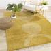 Yellow 91 x 63 x 1.38 in Area Rug - Wade Logan® Rectangle Ashaley Machine Woven Polypropylene Geometric Area Rug | 91 H x 63 W x 1.38 D in | Wayfair