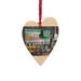The Holiday Aisle® Science Scene Wooden Holiday Shaped Ornament Plastic in Blue/Brown/Gray | 3 H x 3 W x 1 D in | Wayfair
