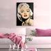 House of Hampton® Marilyn Monroe - Wrapped Canvas Print Canvas in Brown/Red/White | 24 H x 18 W x 1.5 D in | Wayfair