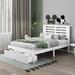 Wildon Home® Bergelt Full Size Platform Bed Wood in White | 40.6 H x 54.1 W x 75 D in | Wayfair 5A95D22486B94B58AA9F35DD82603A58