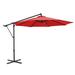 Arlmont & Co. Brownett 10ft Off-set Hanging Umbrella Metal in Red | 88.8 H x 115.68 W x 115.68 D in | Wayfair CCE2DA78DA07406DA03877A5FADB6A84