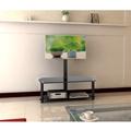 Symple Stuff Anno TV Stand for TVs up to 60" Glass/Metal in Black/Yellow | 51.18 H x 47.24 W x 15.75 D in | Wayfair