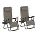 Arlmont & Co. Folding Zero Gravity Chair Metal in Gray | 43 H x 25 W x 63.5 D in | Wayfair 96F6E2A4E2944595971A10A1012DE42B