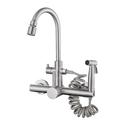 XWSI Touch Single Handle Kitchen Faucet w/ Accessories, Stainless Steel | 13.7 H x 7.45 W x 2.75 D in | Wayfair EGKF-024