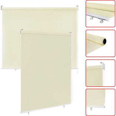 Außenrollo Balkon Outdoor Rollo Wetterfest 180 x 140 cm Outdoorrollo Sonnenschutz Balkonrollo uv Image