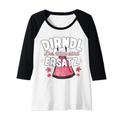 Damen Ersatz Dirndl Shirt Damen Trachtenshirt Mädchen Dirndl Raglan