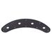 Guitar Parts Accessories 4-Hole Arch Curved Control Plate for Jazz Bass Guitar (Black)