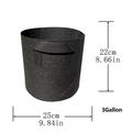 iOPQO Planters For Outdoor 1/2/3/5/7 Gallon Grow-Bag Heavy Thickened Nonwoven Fabric Pot With Handles Pots