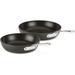 Essentials Hard Anodized Nonstick 4 Piece Sauce Pan Set 8, 10.25 Inch, 4 Quart Pots and Pans, Cookware Black