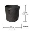 iOPQO Planters For Outdoor 1/2/3/5/7 Gallon Grow-Bag Heavy Thickened Nonwoven Fabric Pot With Handles Pots