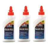 3~ Elmers Glue All 4oz Nonflammable Dries Clear High Strength Adhesive New E3810