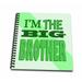 3dRose Im the Big Brother Green - Memory Book 12 by 12-inch