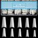 Nail Tips Coffin Shape - Natural Acrylic Nail Tips 500Pcs Half Cover French Nail Tips With Box False Nails Fake Nail Tips For Nail Salons And Diy Nail Art At Home 10 Sizes