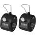 2PCS Hand Tally Counters 4 Digital ABS Click Counter for Sport Stadium Coach and Other Event