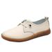 KaLI_store Womens Shoes Women s Slip on Shoes Comfortable Flats Shoes Dress Shoes Tennis Shoes Work Casual Sneakers Beige