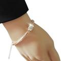 Women s Rhinestone Rose Gold Plated Crystal Bracelet Bangle Jewelry Fashion Y2Z3