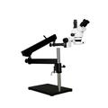 Vision Scientific Trinocular Zoom Stereo Microscope 10x WF Eyepiece 0.7x-4.5x Zoom Range 7x-45x Magnification Range 144-LED Ring Light