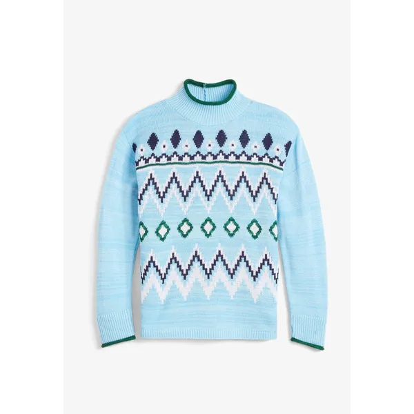 maurices-girls-fair-isle-sweater-blue---size-medium/