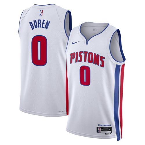 Detroit Pistons Nike Association Edition Swingman Jersey - White Jalen Duren Unisex
