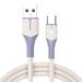 Lomubue Data Cable Universal LED Indicator Flame Retardant Anti-winding Stable Output Super Fast Charging 1m 5A Type-C Mobile Phone Charger Wire for Home