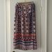 Anthropologie Skirts | Anthropologie Hd In Paris Printed Silk Faux-Wrap Skirt Size 10 | Color: Blue/White | Size: 10