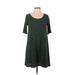 Cooperative Casual Dress - A-Line: Green Solid Dresses - Women's Size Medium