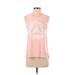 Reebok Active Tank Top: Pink Activewear - Women's Size X-Small