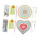 FAVOMOTO Picture Ornament 2 Sets Wind Chime Mandala Wind Chime Painting Hangers Chime Ornament Ornaments Hanging Ornament Heart Wind Chime Office Rhinestones Window Crystal Dimond Painting