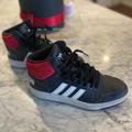 Adidas Shoes | Boys Size 7 Black And Red Adidas High Top’s | Color: Black/Red | Size: 7b