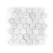 HAORE HOME 2" x 2" Marble Honeycomb Hexagon Mosaic Wall & Floor Tile in Gray | 3.31 H x 1.89 W x 0.315 D in | Wayfair HAOREHOME-US112