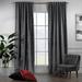 Lilijan Home & Curtain 100% Blackout Extra Long & Extra Wide Solid Luxury Matte Velvet Single Curtain Panel Polyester | 100 W in | Wayfair