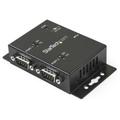 StarTech.com 2 Port Industrial Wall Mountable USB to Serial Adapter Hu