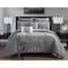 House of Hampton® Rael Comforter Set Polyester/Polyfill/Microfiber in Gray | Queen Comforter + 4 Shams + 3 Pillows | Wayfair