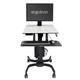 Ergotron WorkFit-C, Single HD Sit-Stand Workstation Black, Grey...