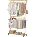 Rebrilliant Liyam 47.24" W Garment Rack, Metal | 78.74 H x 47.24 W x 16.73 D in | Wayfair 8BE4CF75A6D04D76BB51D6B1CBBF43C9