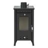 Poêle à bois en acier 8,5 Kw 200mc Matilde MG100 Noir