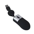 Souris à molette optique rétractable filaire USB pour ordinateur portable à défilement